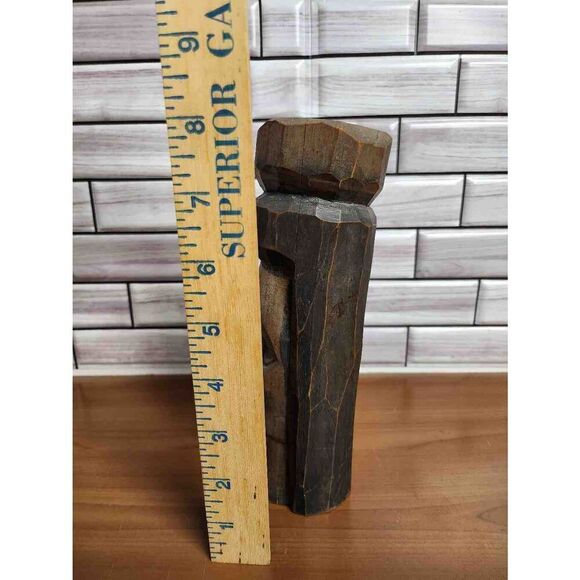 Woman Jamaican Hand Carved Statue Sculpture #A65 - Picture 5 of 8